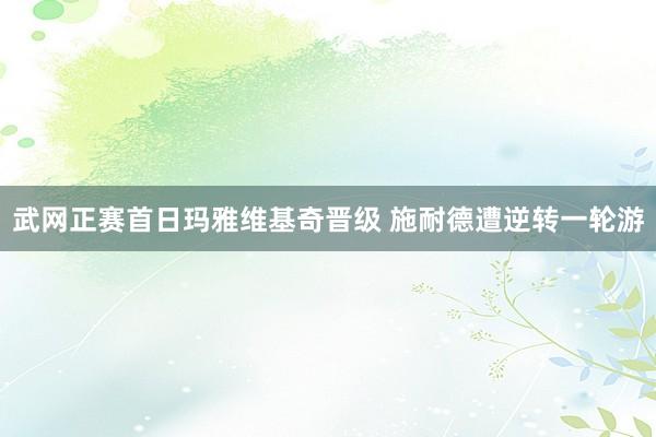 武网正赛首日玛雅维基奇晋级 施耐德遭逆转一轮游